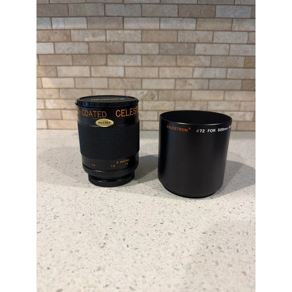 Celestron 500mm F8 Telephoto Mirror Lens With Lens Hood & Case